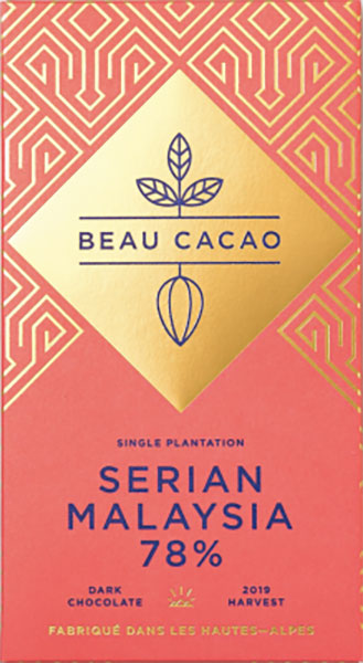BEAU CACAO | Dunkle Schokolade »Serian Malaisie« 78% | 55g 