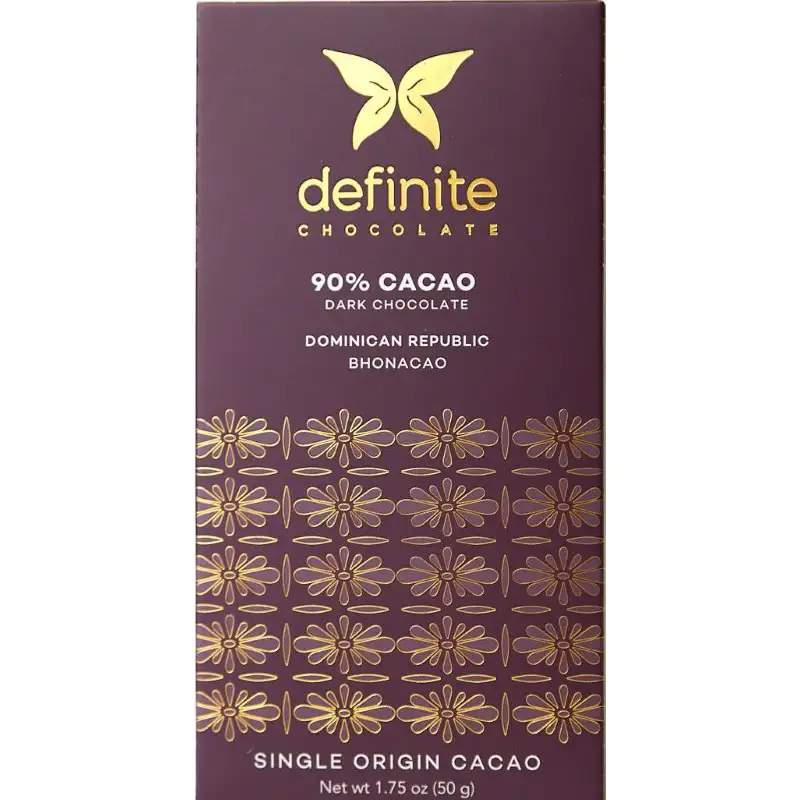 DEFINITE | Dunkle Schokolade »Dominikanische Republik« 90% Schokolade mit 90% Kakao von Definite
