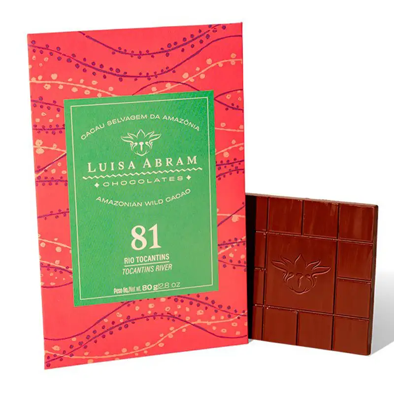 LUISA ABRAM Chocolate | Dunkle Schokolade »Brasilien - Rio Tocantins« 81% | 80g 81% Brasilianische Schokolade von Luisa Abram