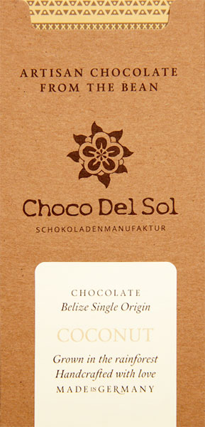 CHOCO DEL SOL | Dunkle Schokolade »Coconut« 82% | BIO