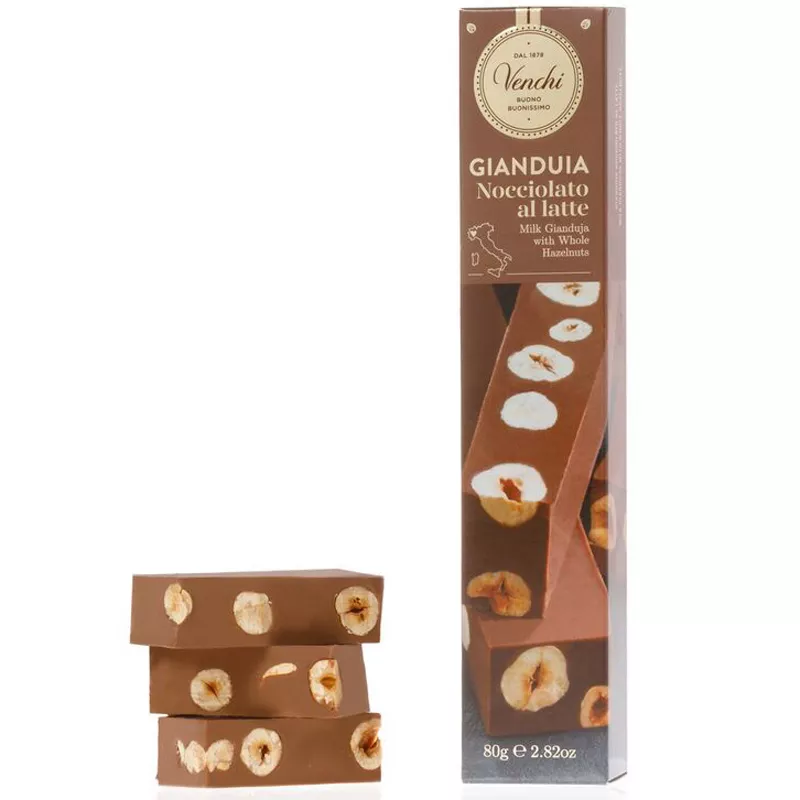 Gianduia Milchschokolade mit ganuzen Nüssen  Nocciolata von Venchi