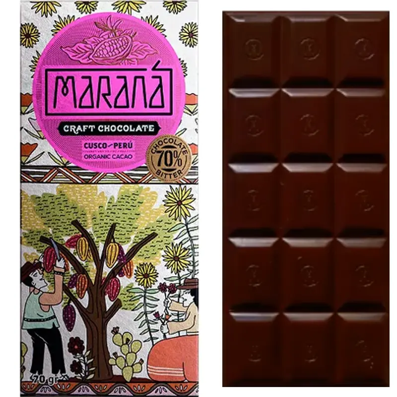 Cusco Peru Schokolade 70 Prozent von Marana Chocolate