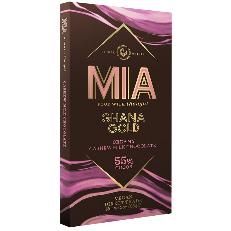 MIA | Vegane Schokolade GHANA GOLD »Creamy« 55% | 85g