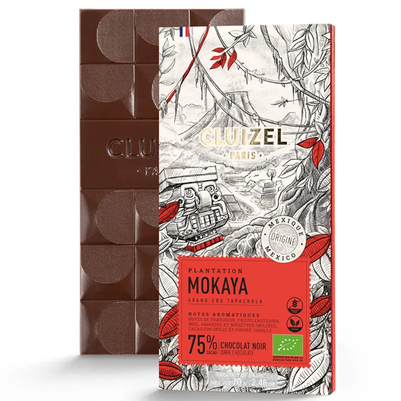 MICHEL CLUIZEL | Dunkle Schokolade »Plantation Mokaya« 75% | BIO Beste 75% Schokolade von Michel Cluizel Mokaya