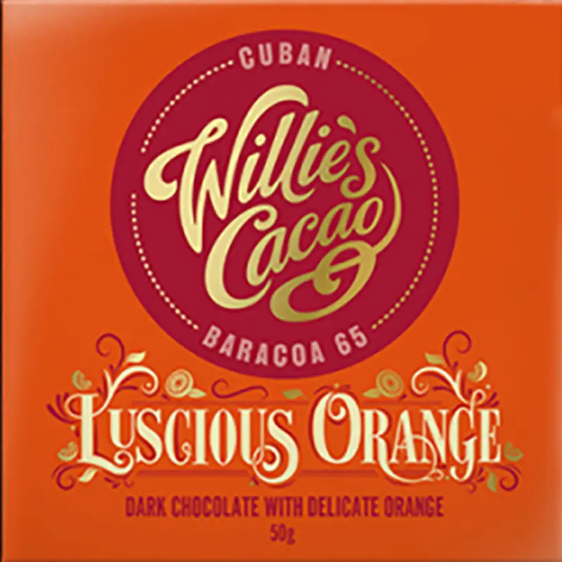 WILLIE's Cacao | Dunkle Schokolade »Luscious Orange« 65% | 50g Luscious Orange Schokolade von Willies Cacao