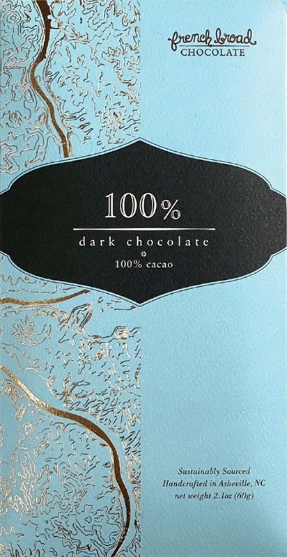FRENCH BROAD Schokoladen | Dunkle »100« Kakaomasse 100% Kakaogehalt