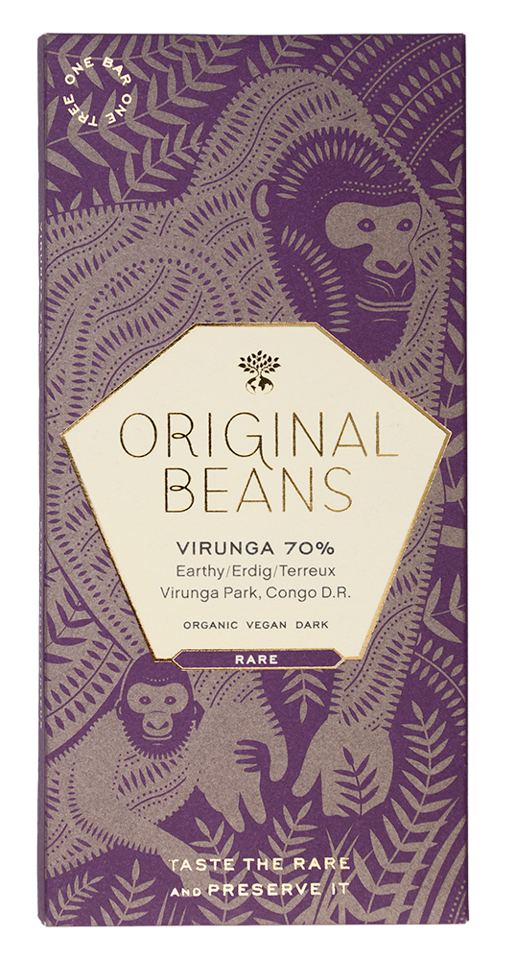 ORIGINAL BEANS | Dunkle Schokolade »Cru Virunga« Congo 70% | BIO