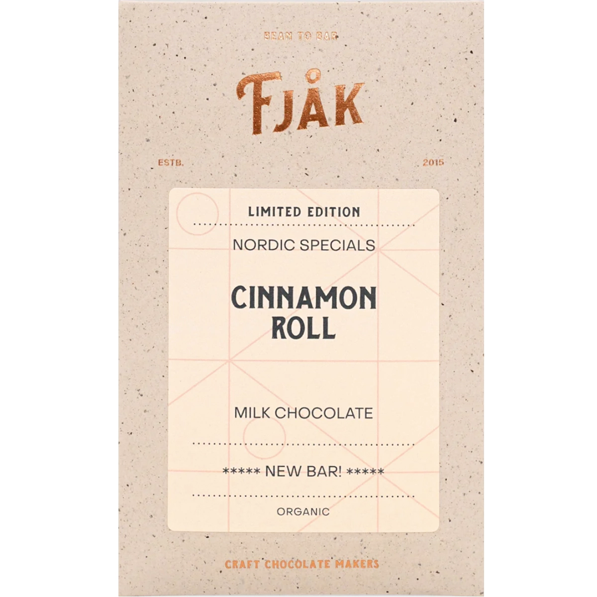 Norwegen FJAK Cinnamon Roll Milchschokolade mit Zimt und Zimtschnecken-Aroma