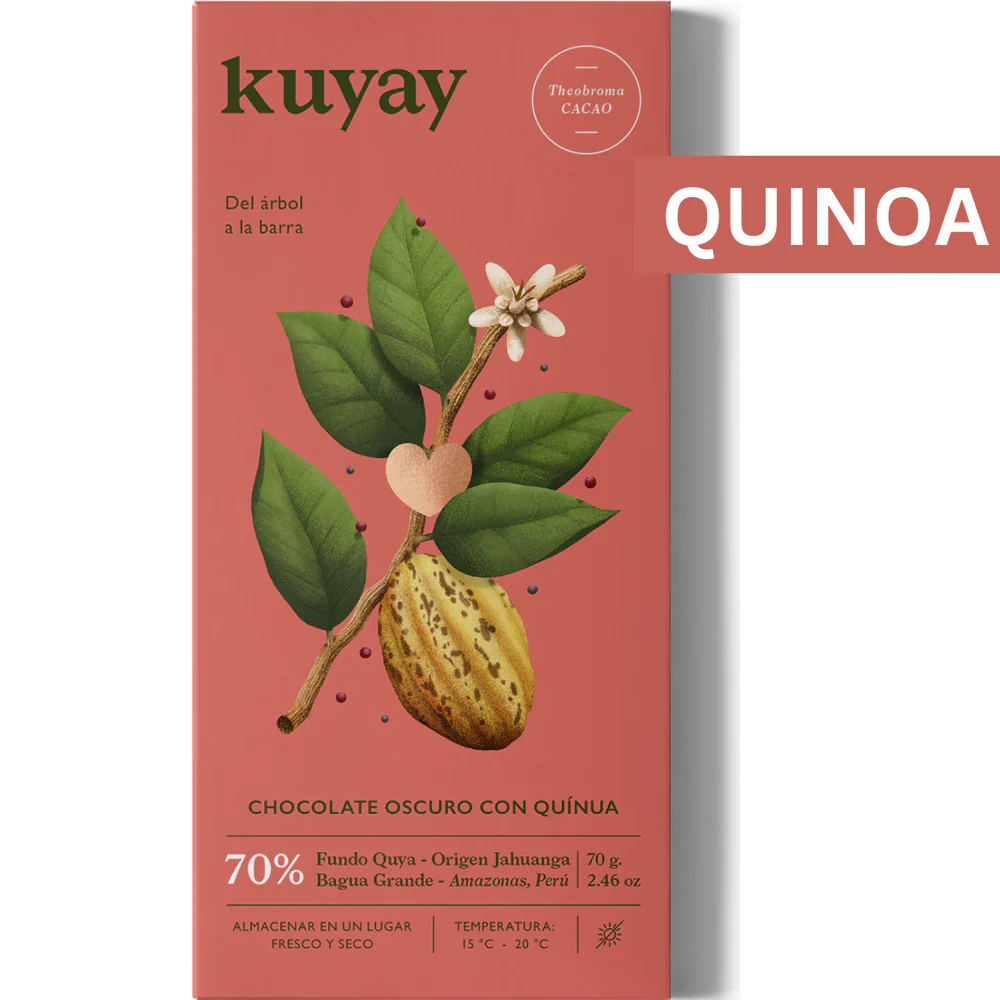 Peru Amazonas KUYAY Schokolade mit Quinoa und Trinitario-Kakao 70%