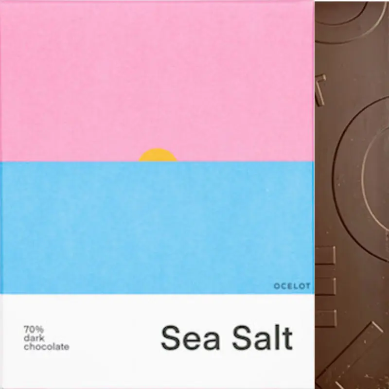 OCELOT | Dunkle Schokolade & Salz »Sea Salt« Beste Schokolade mit Salz aus Schottland von Ocelot