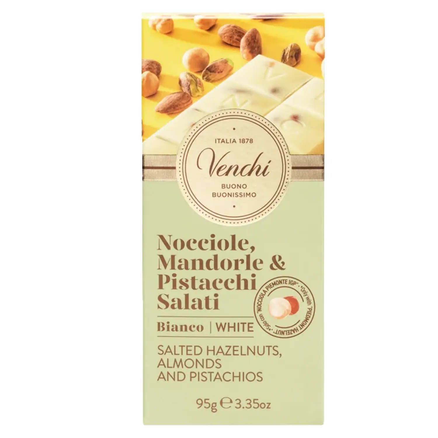 Nocciole, Mandorle & Pistacchi weiße Schokolade von Venchi