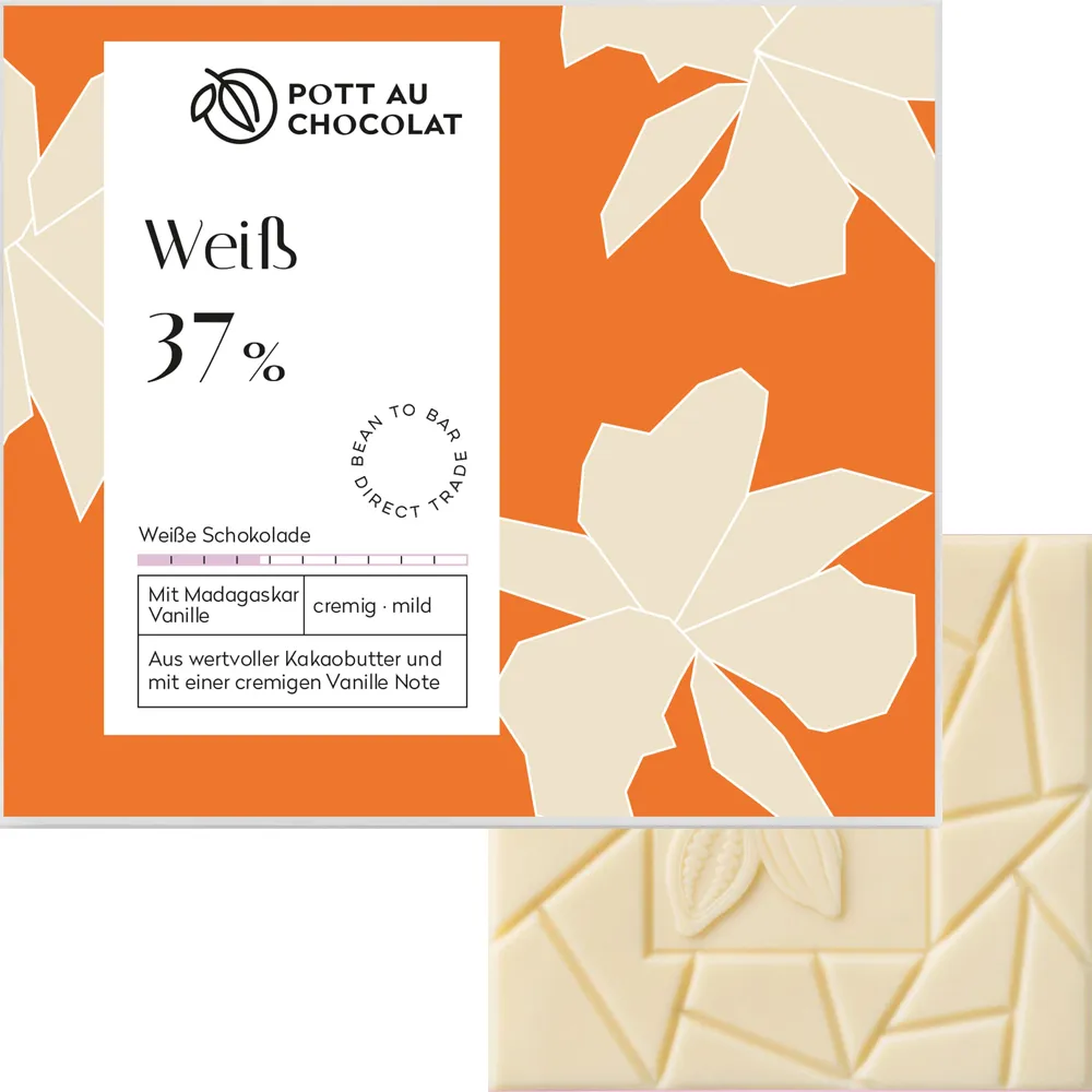 Weiße Schokolade von Pott au Chocolate