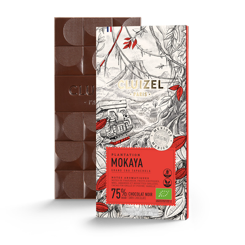 MICHEL CLUIZEL |  Dunkle Schokolade »Plantation Mokaya« 75% | BIO | 70g