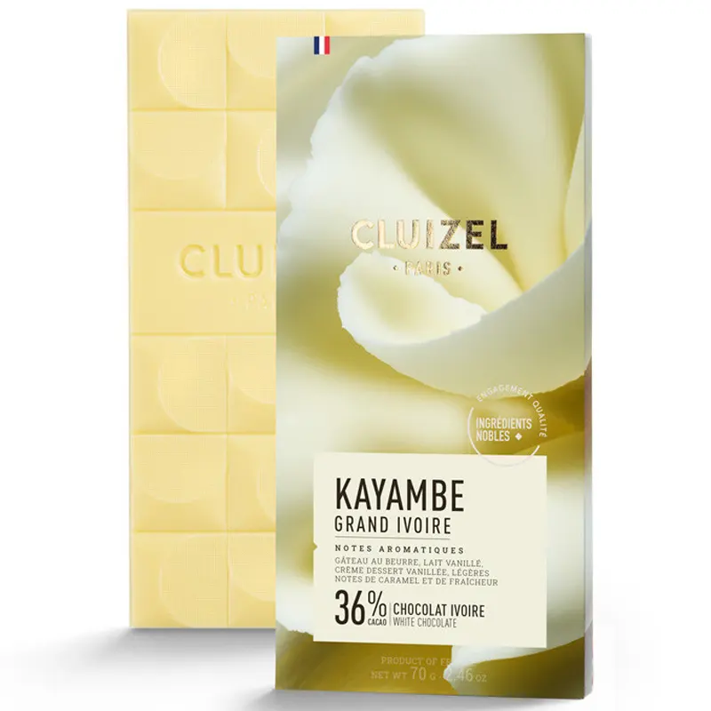 Weiße Schokolade Grand Ivoire Kayambe von Michel Cluizel