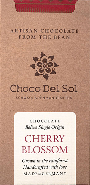 CHOCO DEL SOL | Dunkle Schokolade »Cherry Blossom 82% | BIO