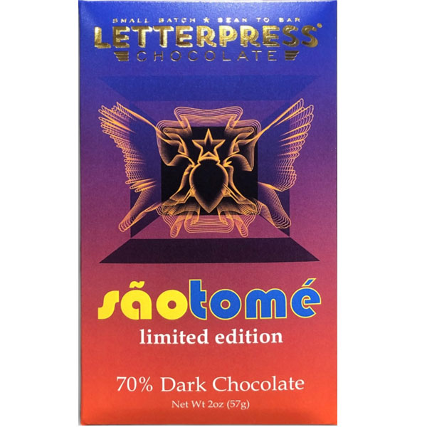 LETTERPRESS Chocolate | Schokolade »São Tomé« 70% - LIMITED Edition | 57g MHD 29.11.2022