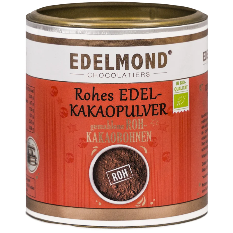 EDELMOND Rohes Edelkakaopulver »gemahlene Rohkakaobohnen« 100% | BIO | 200g Edelkakaopulver rohkakao 100 prozent von Edelmond