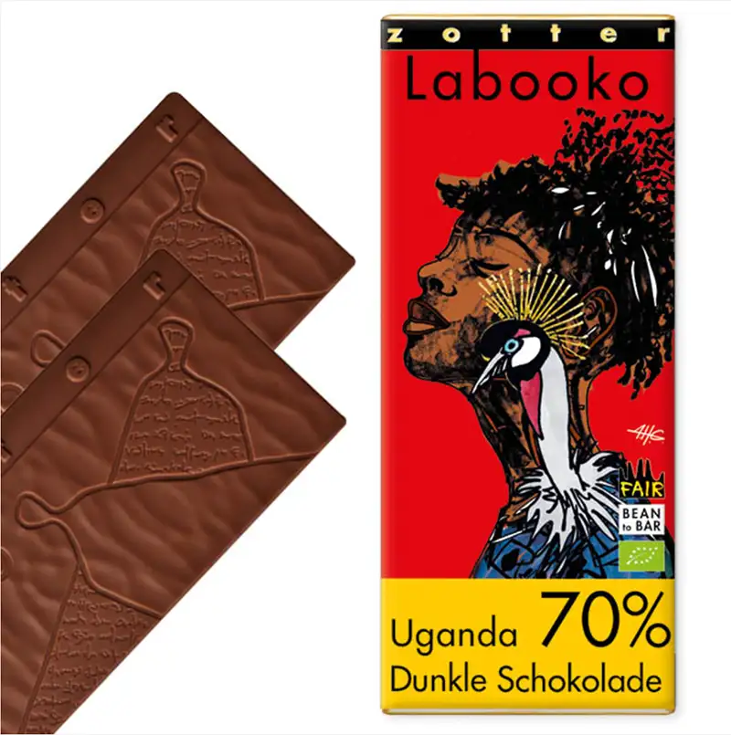 Dunkle Schokolade Uganda 70% von Zotter