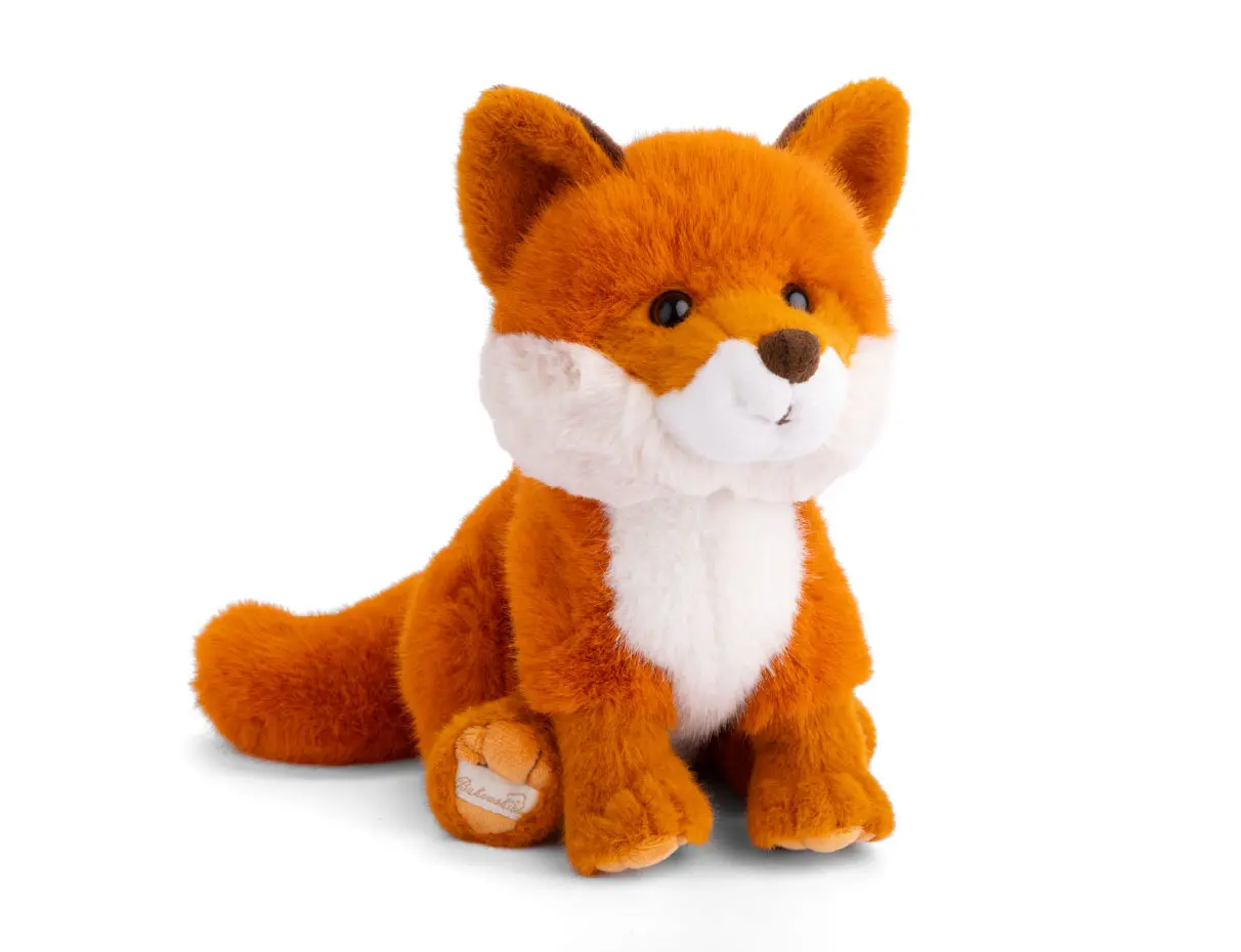Sitzender kleiner Fuchs aus Plüsch