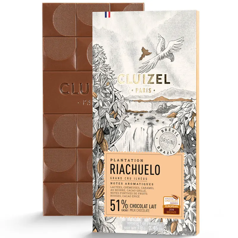 MICHEL CLUIZEL Milchschokolade | Plantation »Riachuelo« 51% Milchschokolade Riachuelo von Michel Cluizel Frankreich