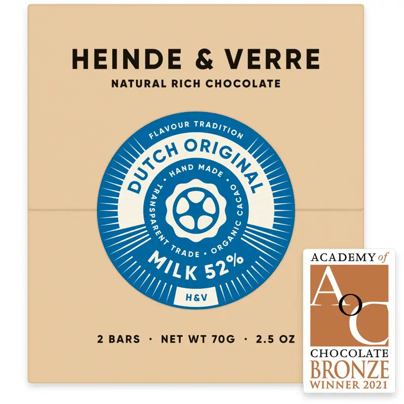 Milchschokolade Dutch Original Niederlande von heinde und Verre
