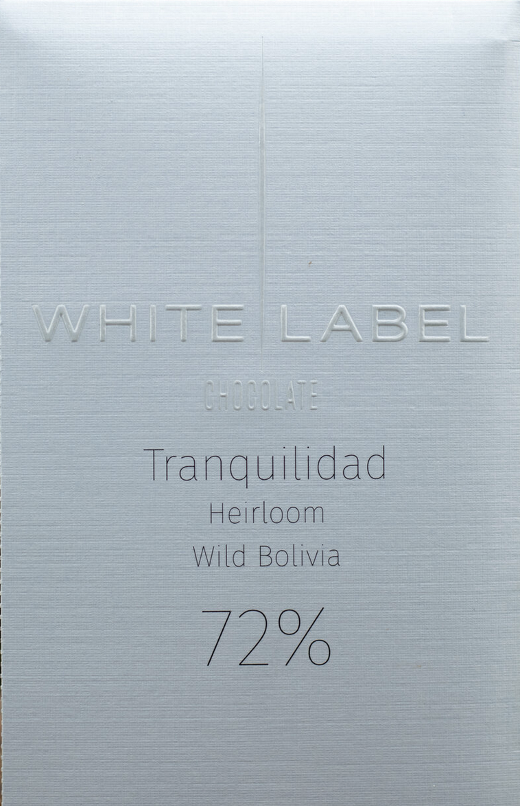 WHITE LABEL Chocolate | Dunkle Schokolade »Tranquilidad -Wild Bolivia« 72% | 65g MHD 31.10.2022
