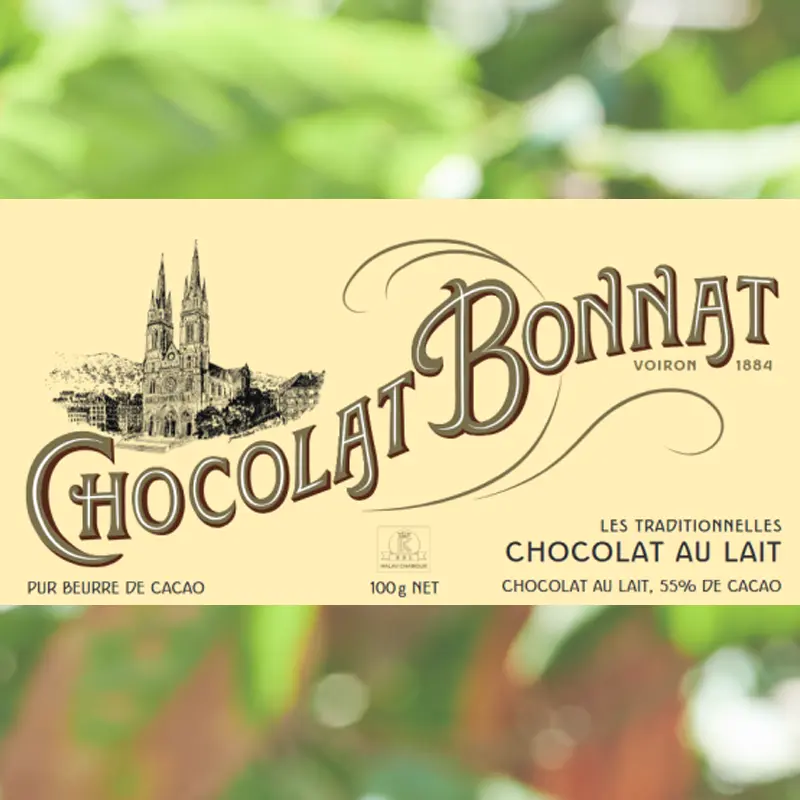 BONNAT Milchschokolade | Chocolat »au lait« 55% | 100g Beliebte Milchschokolade au lait 55% Bonnat
