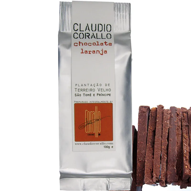 CLAUDIO CORALLO | Dunkle Schokolade & Orange »Laranja« 70% | 100g Schokolade mit Orange Laranja von Claudio Corallo
