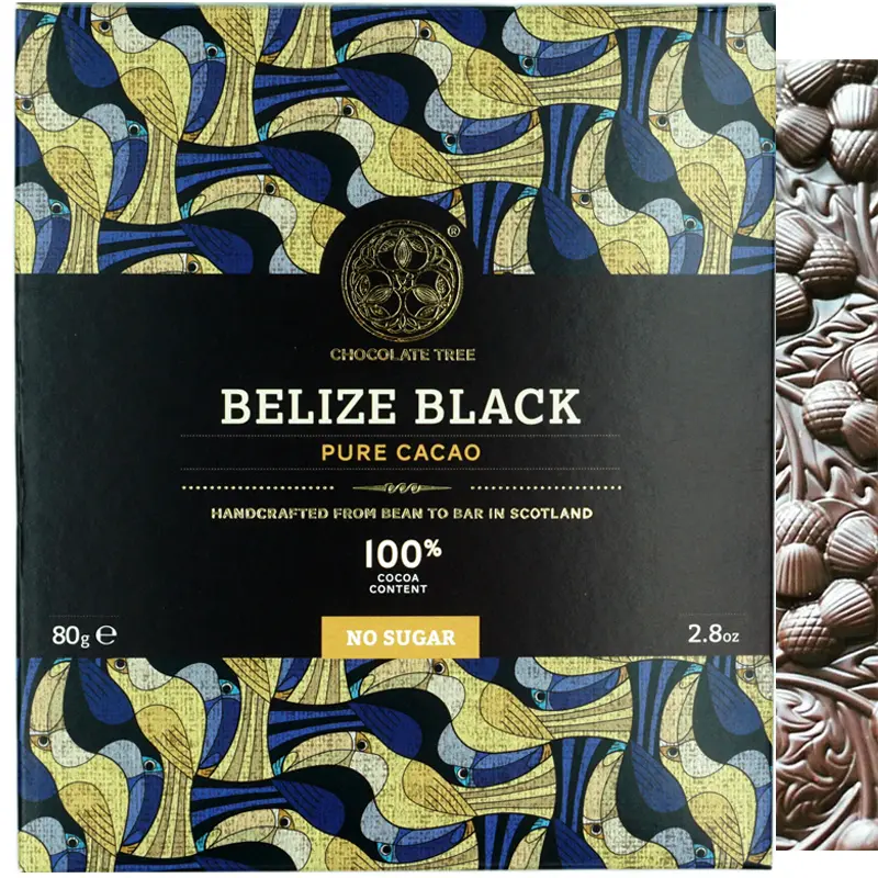 Belize Black 100% Kakaomasse Schokoladen von  Chocolate Tree