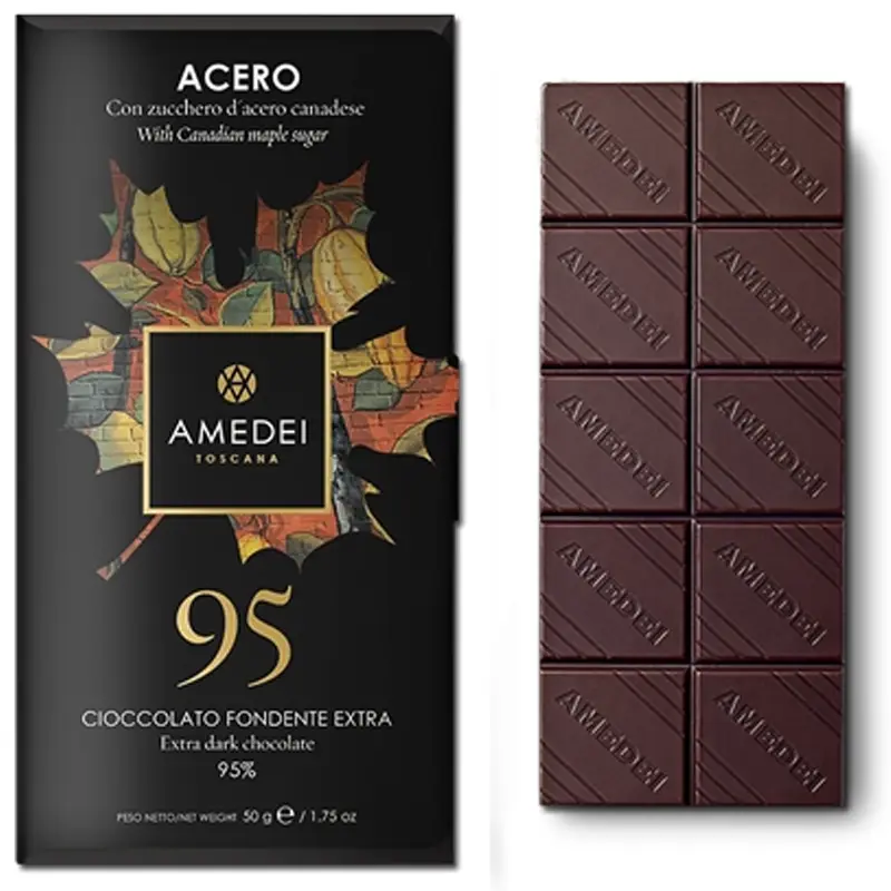 Dunkle Schokolade Acero 95 von Amedei italien