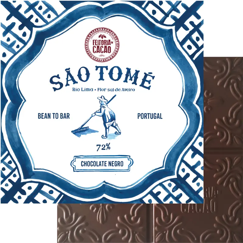 FEITORIA DO CACAO | Schokolade »São Tomé Rio Lima & Salz« 72% | 50g Schokolade Sao Tome von Feitoria do Cacao Portugal