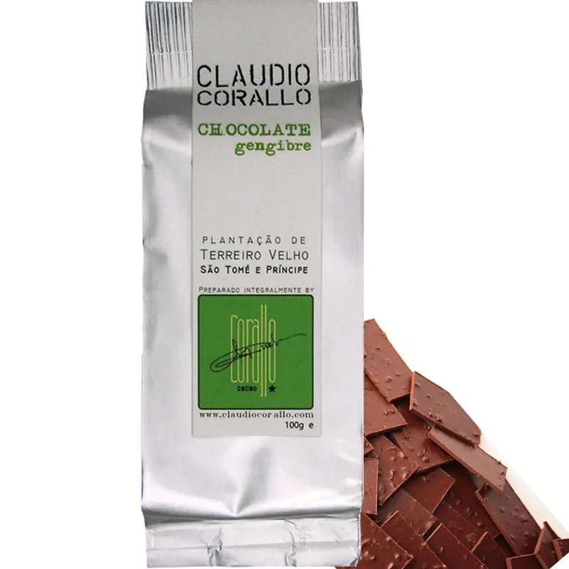 CLAUDIO CORALLO | Dunkle Schokolade & Ingwer »Gengibre« 70% | 100g Schokolade mit Ingwer Gengibre von Claudio Corallo