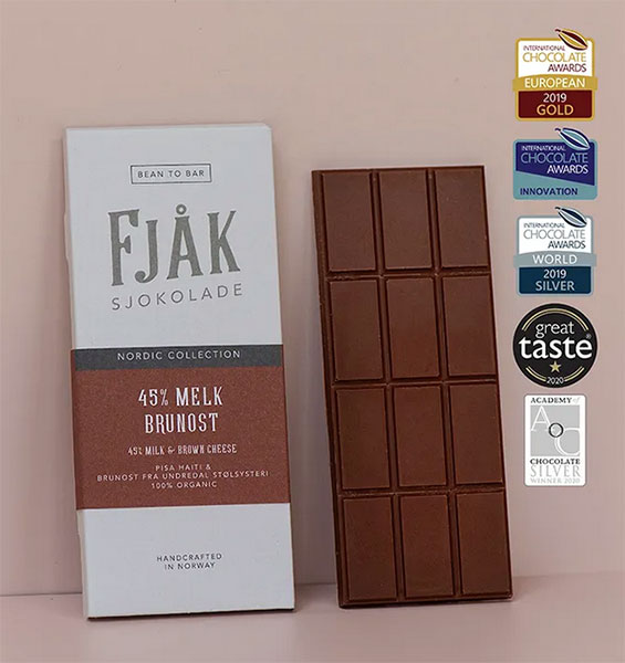 FJAK Chocolate | Milchschokolade »Melk Brunost« 45% | 53g