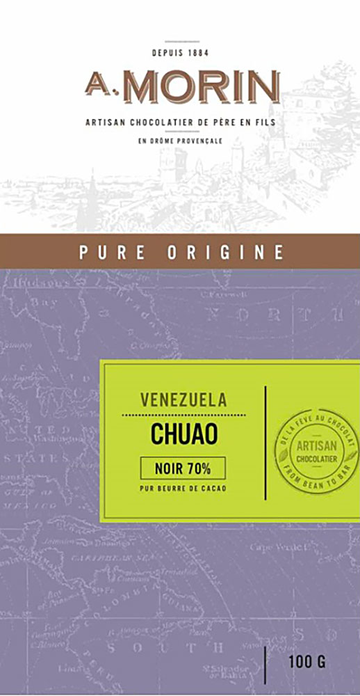 A. MORIN | Schokolade »Chuao« Venezuela 70% | 100g MHD 04.03.2023
