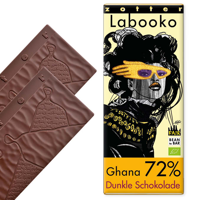 ZOTTER | »Labooko« Schokolade Ghana 72% | BIO