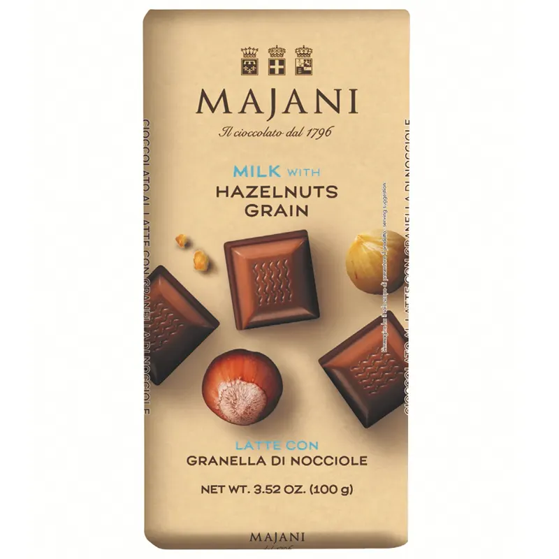 MAJANI | Milchschokolade & Haselnuss »Latte & Nocciole« 31% | 100g Milchschokolade mit haselnüssen von Majani Italien