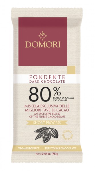 DOMORI | Dunkle Schokolade »Trinitario FONDENTE«  80% | 75g MHD 28.02.2023