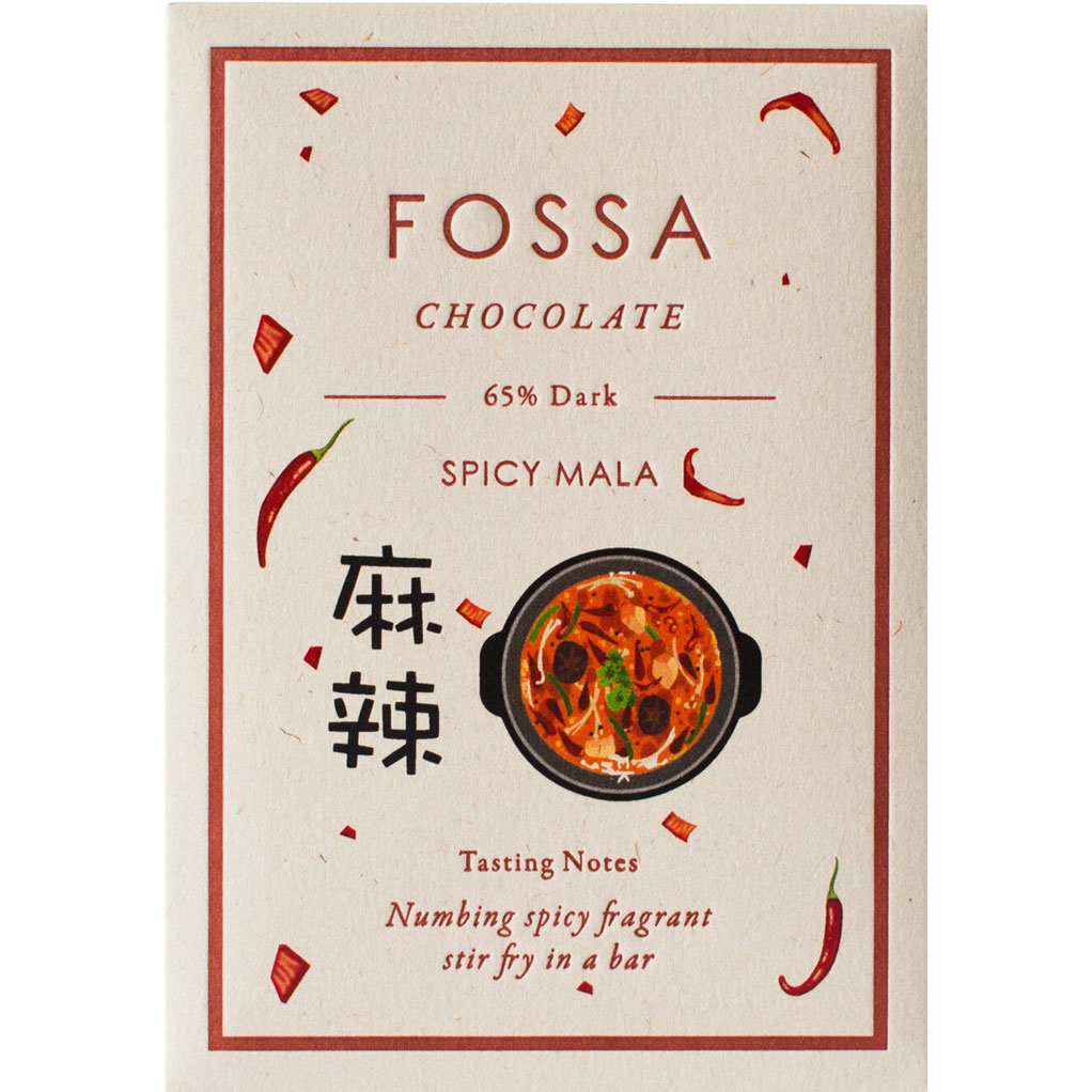 FOSSA Chocolate | Dunkle Schokolade »Spicy Mala« 65% | 50g