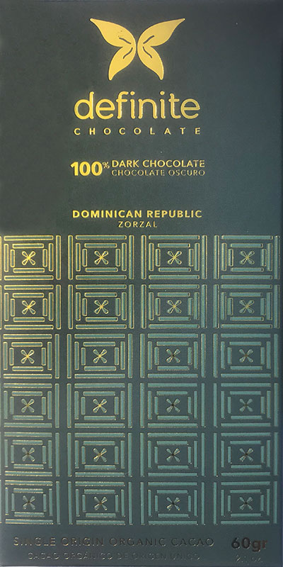 DEFINITE Schokoladen | »Dominikanische Republik« Kakaomasse 100% | 60g
