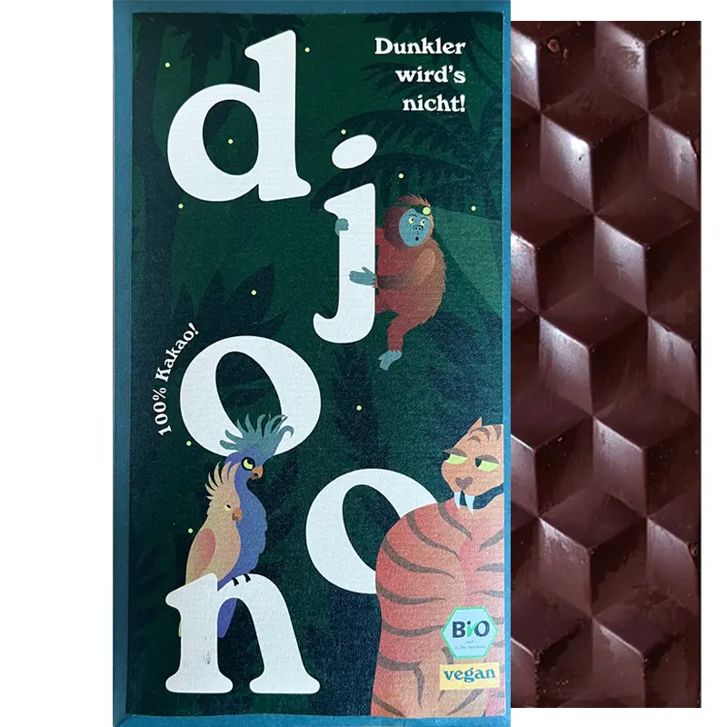 Dunkle 100% Kakaomasse von Djoon Schokoladen