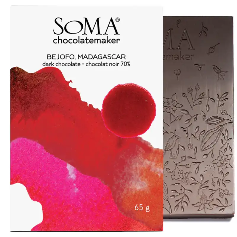 Dunkle Schokolade Bejofo madagascar von Soma chocolatemaker Canada