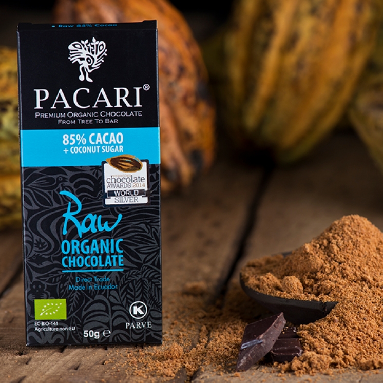 PACCARI | Dunkle Schokolade »RAW-Chocolate« Ecuador 85% | BIO | 50g