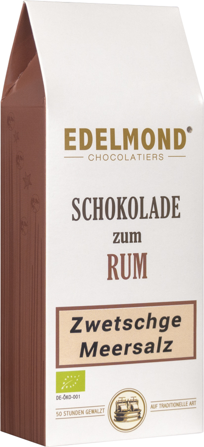 EDELMOND | Zwetschke & Meersalz »Schokolade zum Rotwein« 60% | BIO | 125g