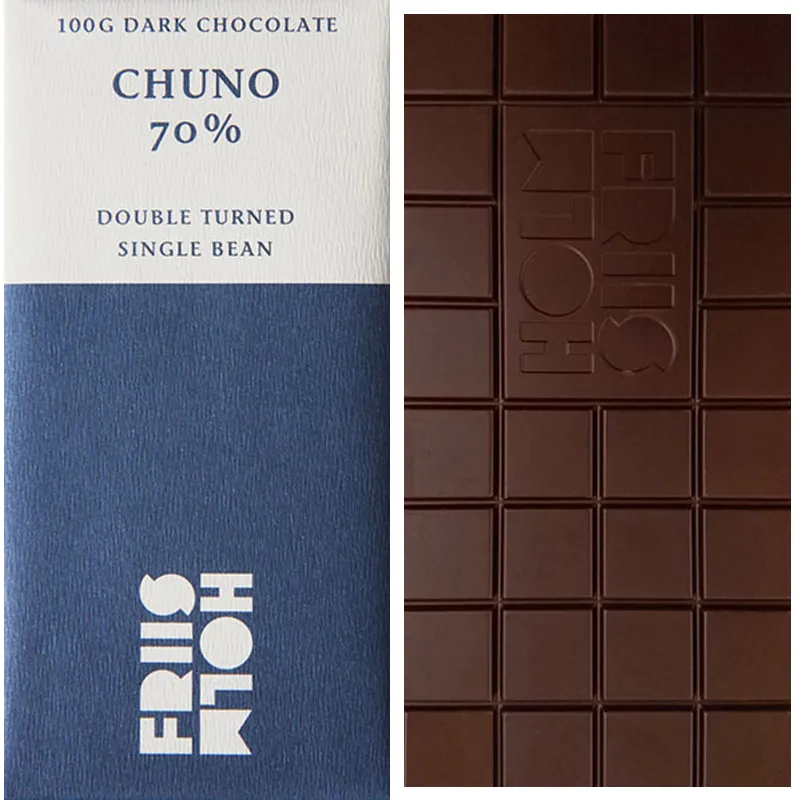 FRIIS-HOLM | Dunkle Schokolade »Chuno Double Turned« Nicaragua 70% | 100g Chuno Double Turned Schokolade Dark von Friis Holm