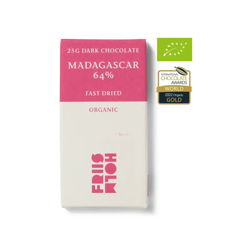 Fast dried Bio-Schokolade Madagascar 64% von friis Holm