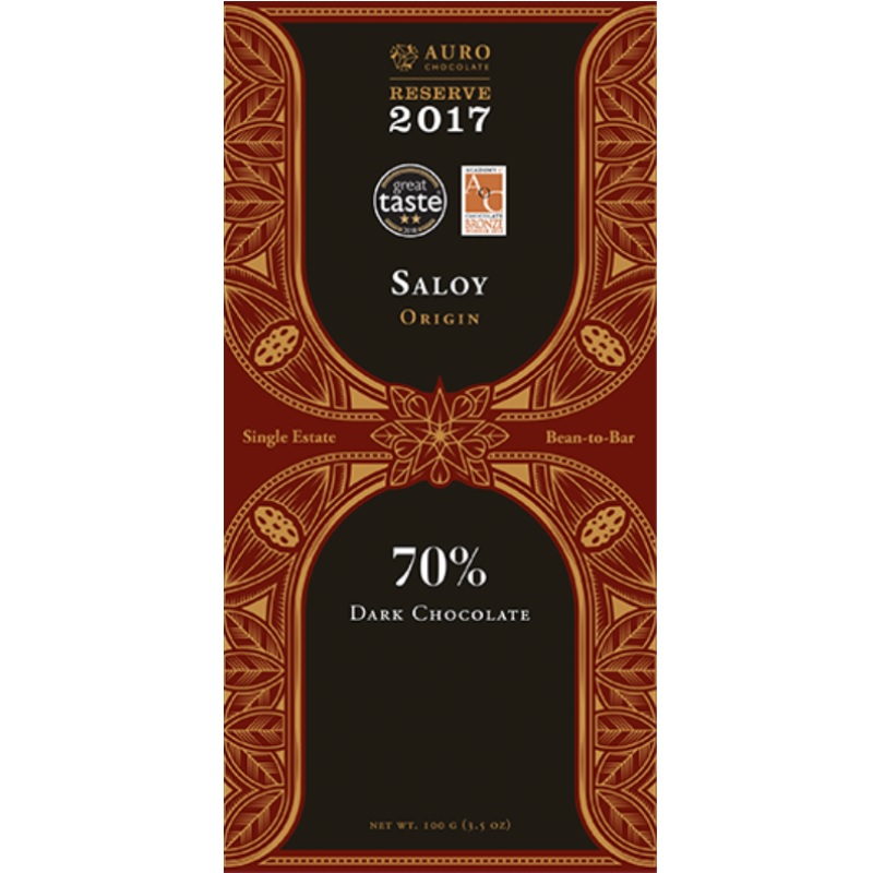 AURO Chocolate | Dunkle Schokolade »Saloy« 70% 60g