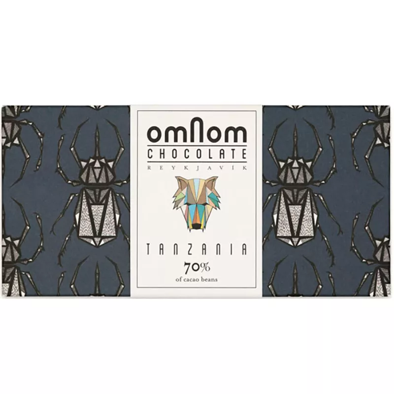 Dunkle Schokolade von Omnom Rekjavik aus Tanzania-Kakao