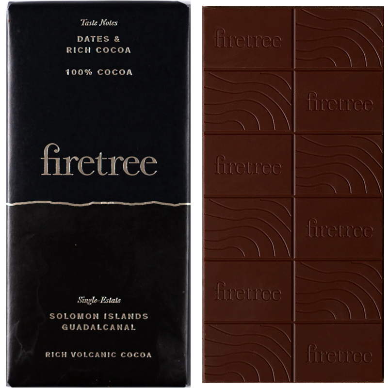 FIRETREE Schokoladen | Kakaomasse Guadalcanal »Solomon Island« 100% | 70g 100 Prozent Solomon Island guadalcanal Kakaomasse Volcanic Schokolade von Firetree
