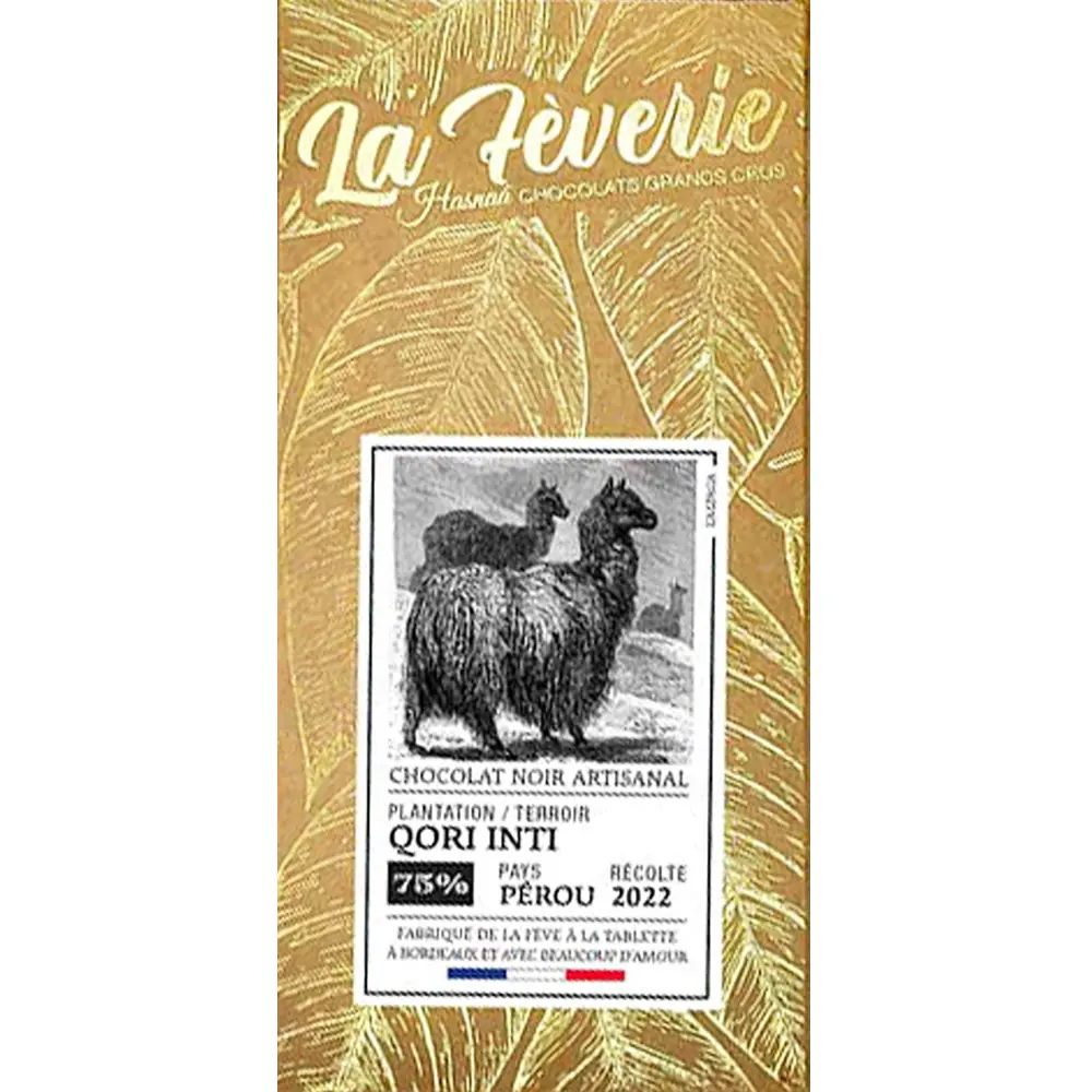 Schokolade goldene Verpackung Qori Inti von Hasnaa