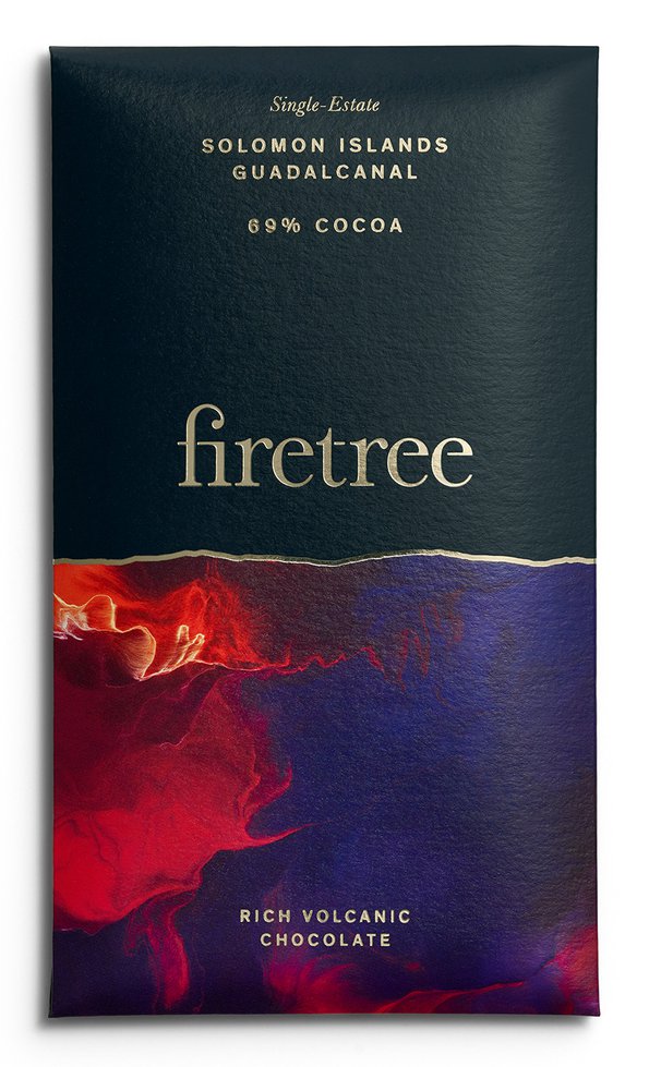 FIRETREE Chocolate | Dunkle Schokolade »Solomon Islands Guadalcanal« 69% | 65g